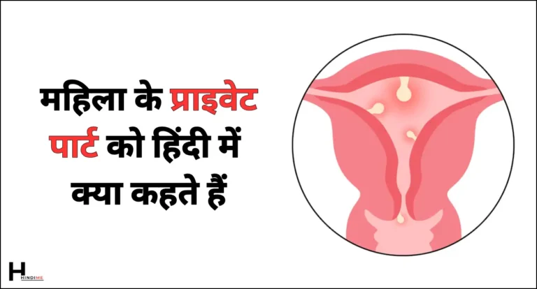 Female Private Part Name in Hindi